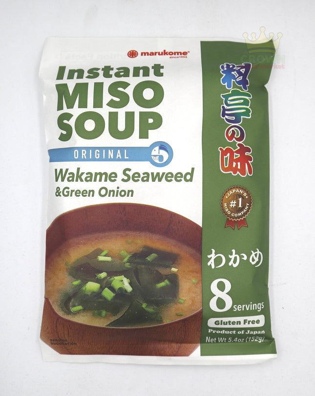 Marukome Miso Soup Wakame Seaweed & Green Onion (8 servings) 152g - Crown Supermarket