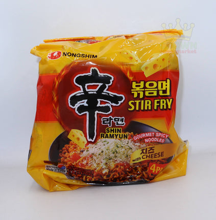 Nongshim Shin Ramyun Stir Fry with Cheese 4x136g - Crown Supermarket