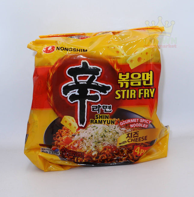 Nongshim Shin Ramyun Stir Fry with Cheese 4x136g - Crown Supermarket