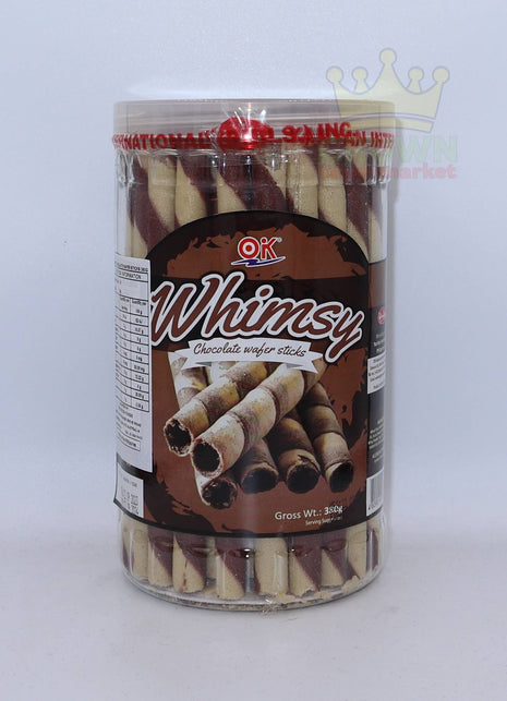 OK Whimsy Chocolate Wafer Sticks 380g - Crown Supermarket