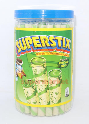 Superstix Wafer Sticks Pandan Flavor 335.5g - Crown Supermarket