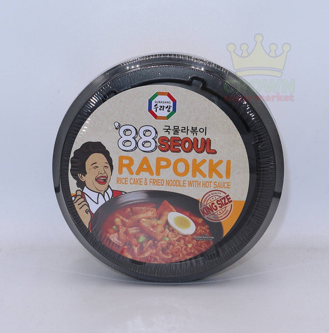 Surasang 88 Seoul Rapokki (Rice Cake & Fried Noodle with Hot Sauce) 182g - Crown Supermarket