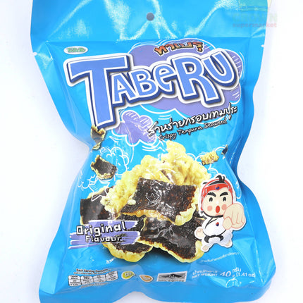 Taberu Crispy Tempura Seaweed Original 40g - Crown Supermarket