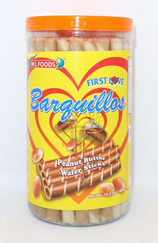WL Foods Barquillos Peanut Butter Wafer Sticks 480g - Crown Supermarket